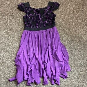 Elegant Purple Kids Formal Dress